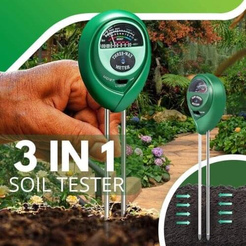 3 in 1 Soil Tester Soil pH Tester PH Light Moisture Acidity Tester Soil Tester Moisture Meter Plant Soil Tester Kit for Flowers
