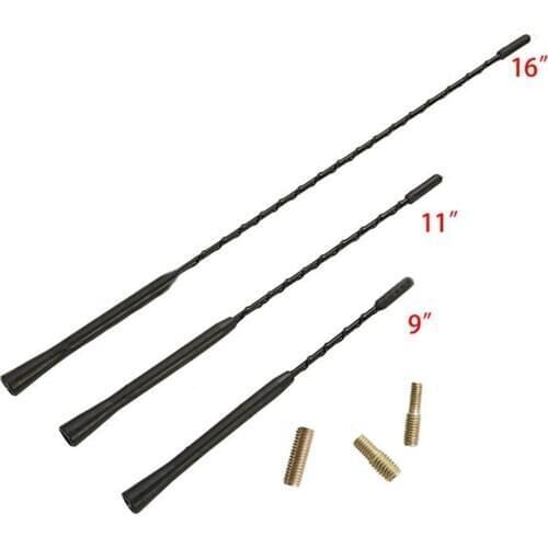 9/11/16 Inch Universal Car Roof Mast Radio Whip Aerial Antenna for Au-di Benz