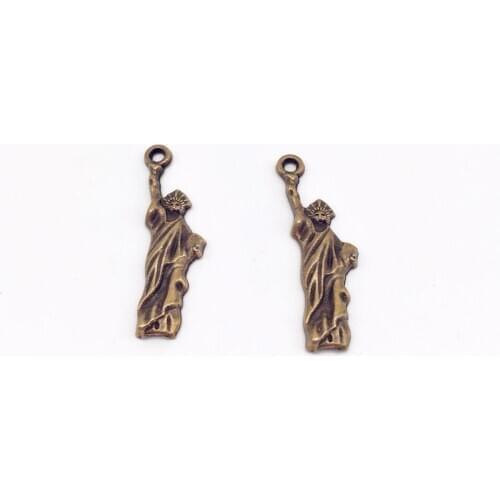 35 pcs Vintage Statue of Liberty charms religion Pendants fit DIY Jewelry Making Accessory