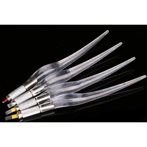 1pcs Professional Permanent Makeup Manual Tattoo Microblading Crystal Acrylic Pen Eyebrow Hand Tool 3D dermografo Tattoo Supply