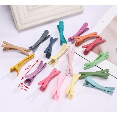 50pc/lots Simple Fashion Cute Plastic Acrylic Cheap Hair clip Barrettes Mixed Colors For Women Girls Hair Decoration Accessories