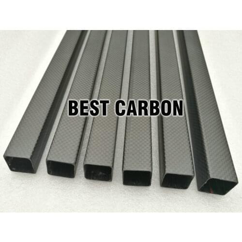 FREE SHIPPING shorter 3K Plain matte square carbon fiber tube 25mm x 23mm