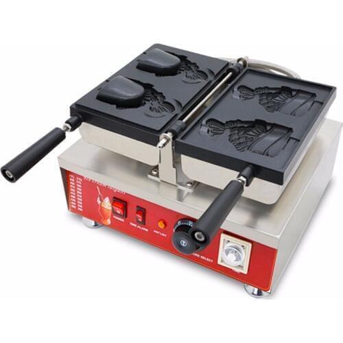 Digital open mouth fish cone waffle maker taiyaki food truck ice cream cone machine fish snack bakery equipment With CE