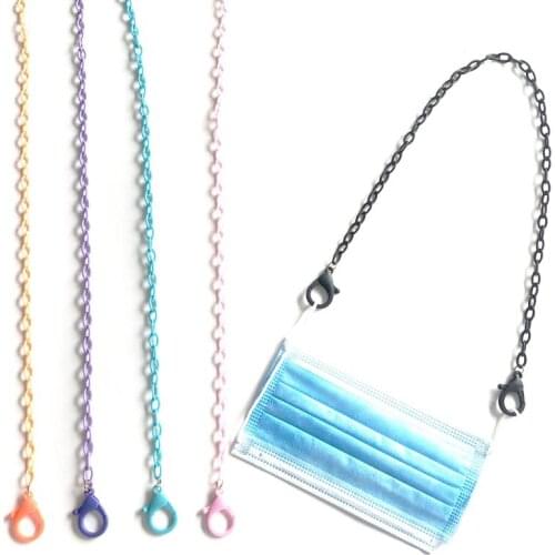 Colorful Womens Neck Chain for Glasses Cuelga Cadena Para Gafas Cordon Mask Strap Cord Anti-lost Lanyard Glasses Mask Chains