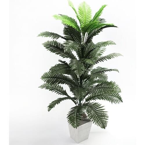 90cm 39 Heads Artificial Palm Plants Large Tropical Tree Fake Palm Leaves Silk Persian Foliage Green Plants for Office Decor