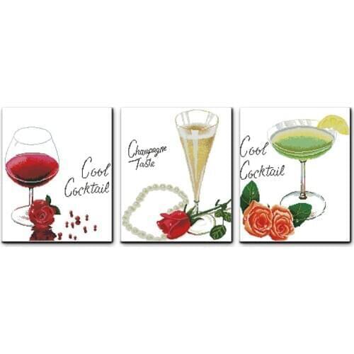 Joy Sunday Spend A lifetime(tripChinese Cross Stitch Kits Ecological Cotton Stamped Printed 11CT DIY Wedding Decoration For Home