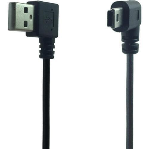 Mini USB Cable 90 Degree Right Angle for MP3 Bluetooth Speaker Charger Mini Usb Power Cable Usb Left Angled Mini Charging Cable