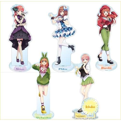 Anime The Quintessential Quintuplets Sing Song Series Acrylic Stand Figure Model Plate Desktop Toy Nakano Itsuki Miku Yotsuba