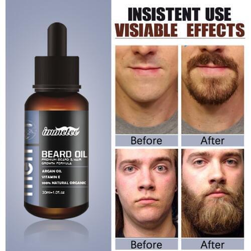 Beard Growth Oil Hair Growth Agent Thickener Hair Beard Care Product Anti Hair Loss Tonic Grow Beard Treatment Hair Serum