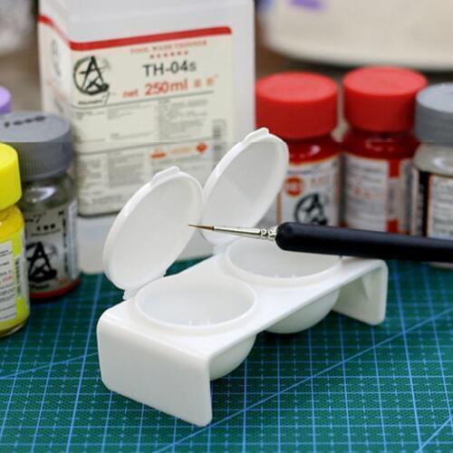 Model With Color Plate Paint Palette With Cover Sealing Toning Dish Model Hobby Painting Color Palette Tools Accessory