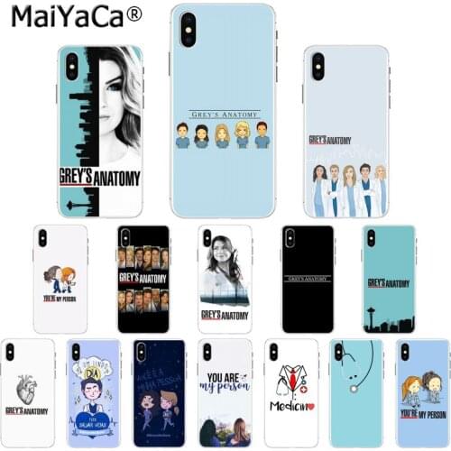 MaiYaCa Greys Anatomy you are my person TPU Soft Silicone Phone Case Cover for iPhone 6S 6plus 7 7plus 8 8Plus X Xs MAX 5 5S XR