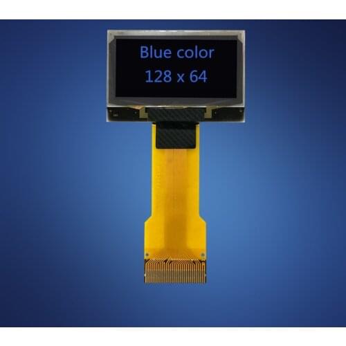 Plug-in OLED 30 pin 1.3 inch screen 128x64 resolution SH1106 driver white blue color display FPC connector 3/4 wire SPI