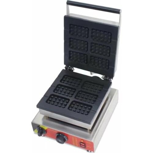 Six square slice electric commercial use waffle iron maker 220V/110V