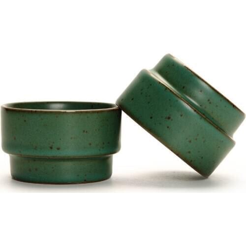 Antique Coarse Pottery Tea Cup Handmade Kiln Baked Ceramic Kung Fu Tea Set Personal Cup Teacup Single Cup Bamboo Cup Teacups