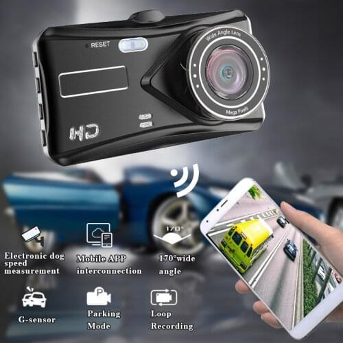 Car Dvr Radar Detector 2in 1 HD1080P Dashcam Wifi 170 Degree Angle Front+Rear Night Vision Video Recorder Logger Fast Shipping