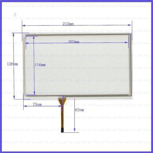ZhiYuSun POST KDT-4236 9 inch 4-wire resistive touch panel for Car DVD, 212*126 GPS 212mm*126mm this is compatible