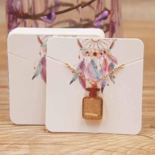 1.97" Solid Paper Jewelry Easel Display Stand Show Card For Home & Store 100pcs