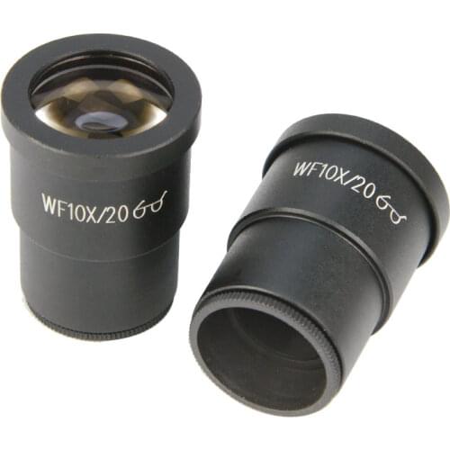 1 PC WF10X Wide Field Eyepiece 20mm Wide Angle Stereo Microscope Lens 30mm Mounting Size