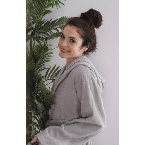 Cottonmania Unisex Bathrobe %100 Cotton Warm Absorbent Plain Dyed Wowen Soft Premium Quality Bathroom Shower Bath Unisex Textile