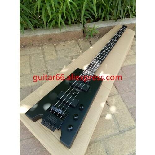 Free shipping retail new high quality headless dumb black color electric bass