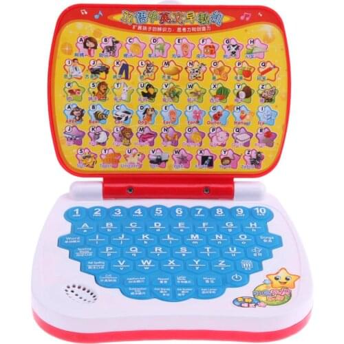 Kids Laptop Toys Machine Multi-function Alphabet Music Toy Early Educational Learning Phonetic Language Sound Laptop Toys Gift