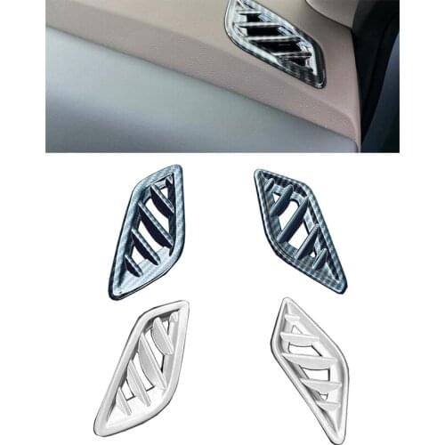 For Nissan Rogue X-Trail T33 2021 2022 ABS Carbon Fiber Air Conditioning Ventilation Outlet Cover 2 Pcs Left-Hand Drive Models