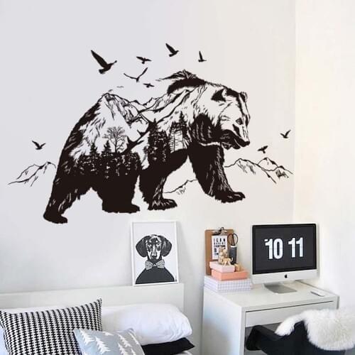 DOORSACCERY Black Wall Stickers