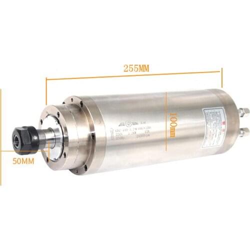 Changsheng engraving machine stone spindle motor 3.2KW diameter 100mm voltage 220/380V 12A 400HZ speed 0-24000rpm chuck ER20