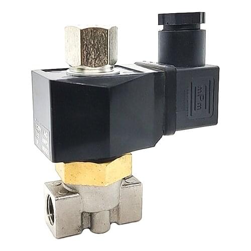 DN8 Stainless Steel Normally Open Solenoid Valve 2 Way Corrosion Resistant Switch Valve Water Valve 220V 24V 12V