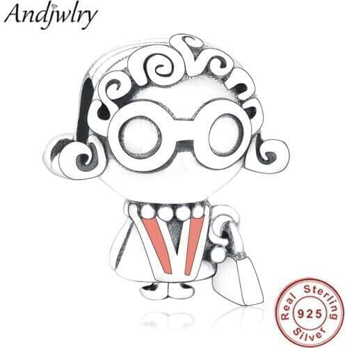 Fit Pandora Charms Bracelet Silver 925 Original Grandma Charm Beads for Making DIY Jewelry Dangle Pendant Berloque
