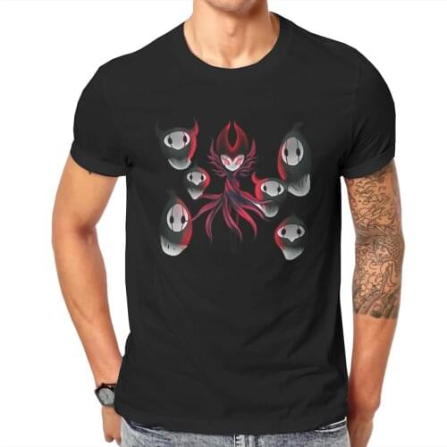 Hollow Knight Silksong Hallownest Hornet Nail Geo Dreamer Crewneck TShirts Nightmare king Grimm Print Mens T Shirt Hipster 6XL