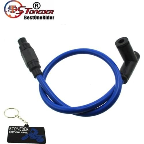 STONEDER 8.8mm Twin Core Racing Power Cable Ignition Coil For Motorcycle ATV Quad Dirt Pit Trail Motor Bike Go Kart Cart