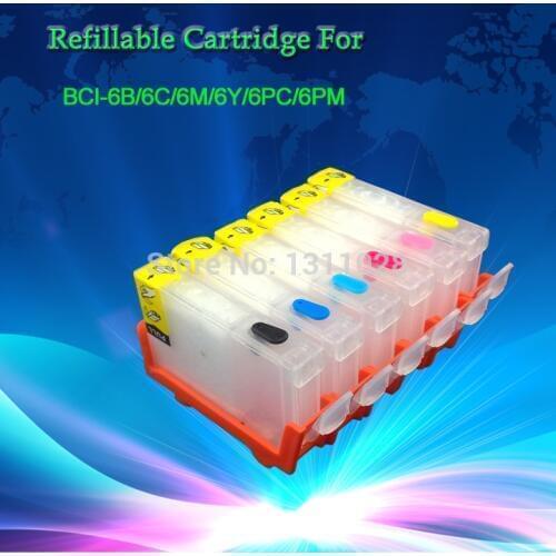 INK WAY BCI-6 Refillable cartridges for PIXMA iP6000D i9100 i900D i905D i950 i960 i965 i9100 S800 S820 S820D S830D S900 S9000