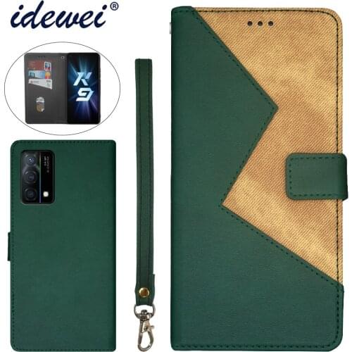 Applicable to OPPO K9 5G mobile phone case fold bracket function protection leather case phone case funda capa co