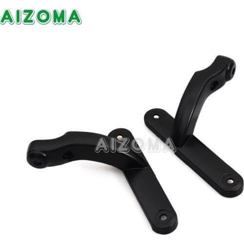 2pcs Black Motorcycle Front Auxiliary Lighting Bracket for Harley Touring Electra Glide FLHT Road King FLHR FLHX FLHXS 1994-2019