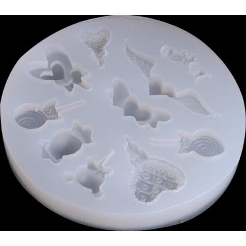 Lollipop Candy Shapes Silicone Mold Cake Jelly Chocolate Tools Decoration Baking