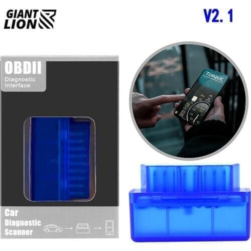 Mini ELM 327 V2.1 Bluetooth OBD 2 Scanner For Android Car Code Reader Diagnostic Tool Car Panel Audio Removal Tool Kit