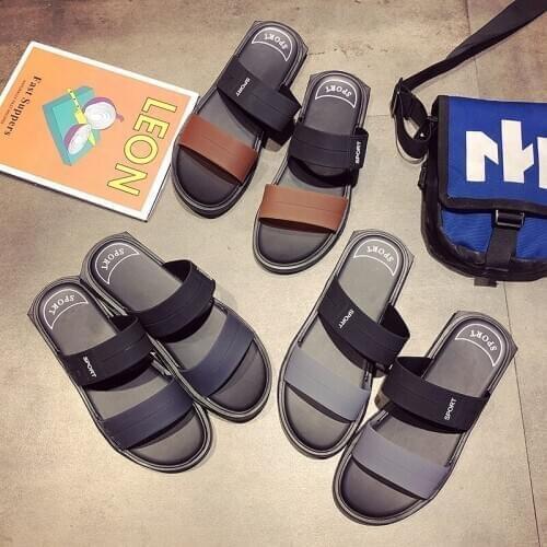 Popular Brand Beach Sandals Mens Outdoor Thick Wear-Resistant Mens Slippers Mens Flip Flop Sandals Mens Shoes Men Slippers