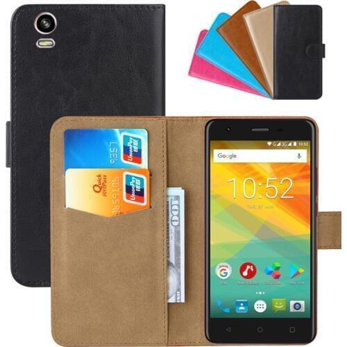 Luxury Wallet Case For Prestigio Muze H3 PU Leather Retro Flip Cover Magnetic Fashion Cases Strap
