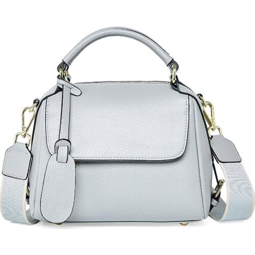 SHUCAI 2021 Women Trend Fabulous Style Handbag Soft Cowhide Leather High Quality Female Shoulder Bag Daily Casual Ladies Purse