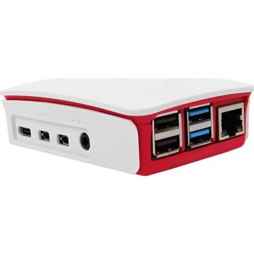 Rpi 4B Special Shell Red and White 4B Development Board Protection Shell