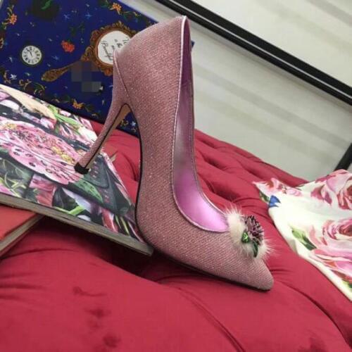 Luxury New Designers Women Wedding Shoes Bride Slip On Pointed Toe Stiletto High Heels Bling Glitter Ladies Sexy Pumps