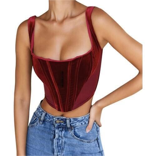 Crop top Womens Fashion All-match Sling Slim Short Umbilical Vest T Shirt Blous tops for women summer Camisoles Women Sling топ