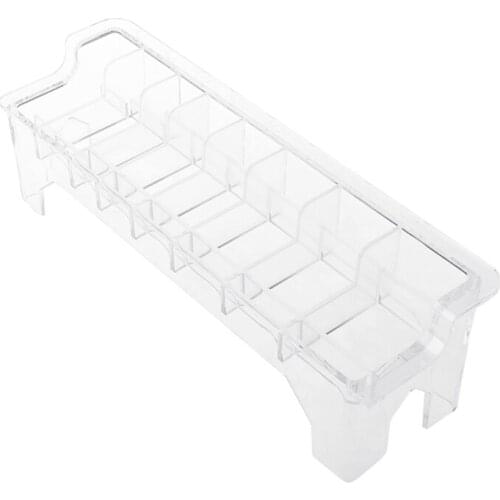 Universal 8/10 Grid Base Hair Clipper Limit Comb Storage Box Caliper Case Guide Hair Styling Comb Organizer Tool Barber