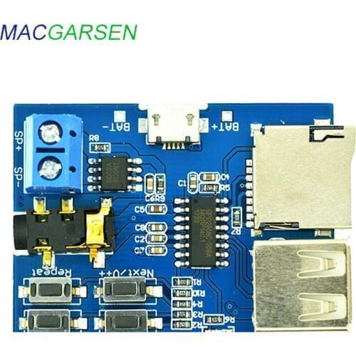 Power Amplifier Audio Board Mp3 Decoder Module TF Card U Disk Decoding Player With Mono Power Amplifiers Sound Amplificador