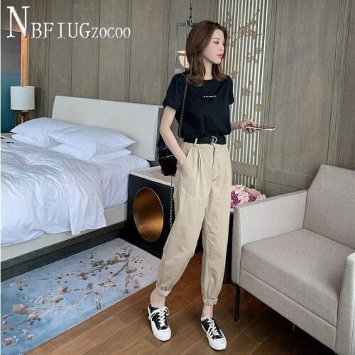 2020 Summer New Korean Short Sleeve Women Sets T Shirt And Pants Female Sets
