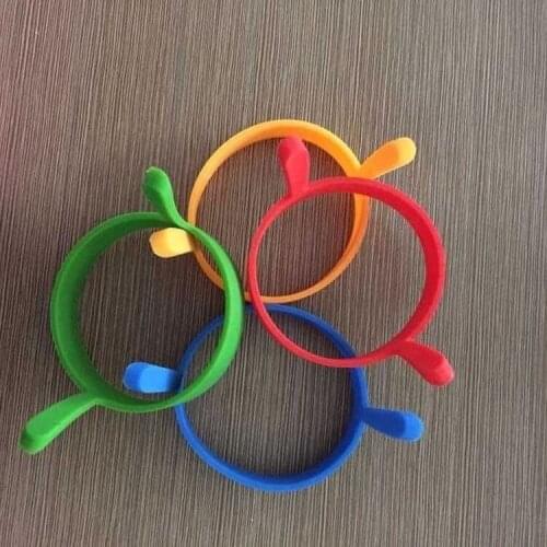 Round Double Ear Silicone Omelette Mold Silicone Round Omelet Maker Creative Omelet Ring Pancake Mold
