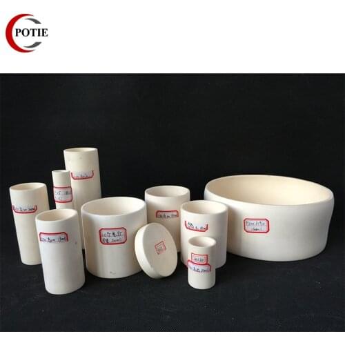 22*27 mm Chemical Laboratory Equipment Tube Furnace Corundum Crucible Straight Crucible