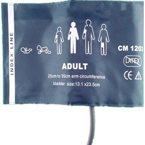 30pcs/lot Free Shipping Normal Adult Reusable Nylon Reusable NIBP Cuff Single Tube,Bladder Inside Monitor ARM Cuff Connector