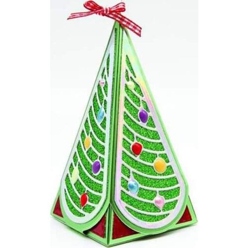 Panalisacraft 3D Christmas Tree Metal Cutting Dies Stencils for DIY Scrapbooking/album Decorative Embossing DIY Paper Cards